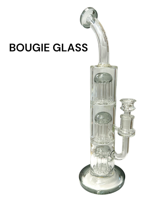 13 1/2” BOUGIE GLASS water pipe