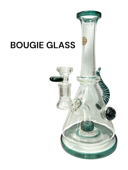 10” BOUGIE GLASS water pipe