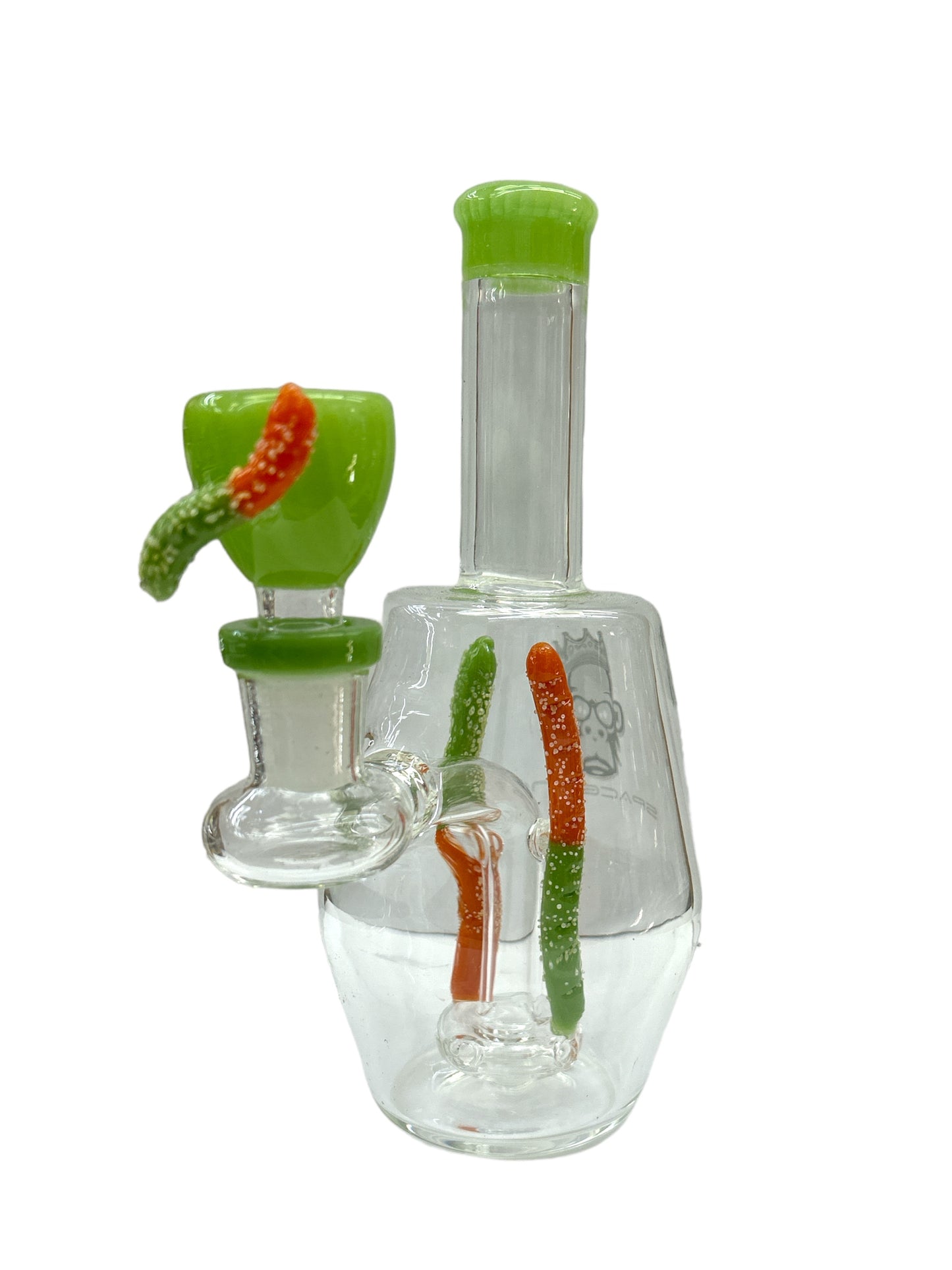 7” SPACEKING Gummy Worm Water Pipe